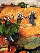 Paul Gauguin Harvest Scene oil